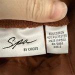 Chico's Spa by Women’s 2 Brown Terry Cloth Pants Photo 4