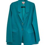 Show Me Your Mumu Ezra Blazer in Teal Suiting - Size L Photo 1