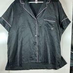 Victoria's Secret  Black Pajama Set with Pink Trim Photo 2