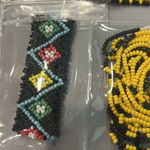 Yellow and Black Beaded Bracelet Bundle Handmade in Panama Photo 2