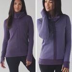 Lululemon  In A Cinch Womens Reversible Purple Sweater with Thumb Holes Size 4 Photo 1