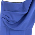 Shoshanna  Stacie One Shoulder Mini‎ Dress Blue Designer Classy Formal Size 2 Photo 5