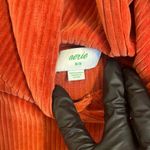 Aerie Groove On Velour Hoodie Size Medium Cinnabar Orange Pullover Cozy Photo 4