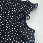EXPRESS Women's Polka Dot Smocked-Waist Flutter-Sleeve Midi Dress Sz Small Photo 5