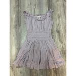 Rebecca Taylor Smocked Dress Ruffle Sleeveless Tiered Casual Dress M Photo 4
