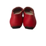 Anne Klein NEW  IFlex Alkolin Red Driving Loafers Shoes Silver Logo Medallion 8.5 Photo 7