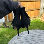 Jessica Simpson Women's Paegye Fringe Stiletto Dress Booties in black size 11 Photo 3