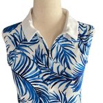 Tommy Bahama  Women's Active Golf Sea Palm Blue White Sleeveless Top Photo 6
