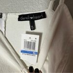 Derek Heart Womens White Denim Short Body Con Cocktail Dress Juniors XL NEW Photo 7