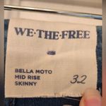 Free People Bella Moto Skinny Women’s Blue Jeans Size 32 & 24 Photo 7