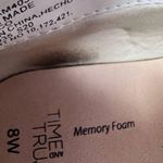 Time & Tru  Faux Snakeskin Sneakers Zippers on Side Size 8W Both Shoes Brown Spot Photo 7