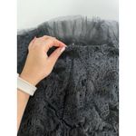 Sans Souci  Dress Womens Medium Black Lace Tulle Crochet Mini Fairy Goth‎ Core Photo 6