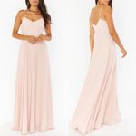 Show Me Your Mumu Show Me‎ Your Mumu Faith Maxi Dress in Dusty Blush Crisp Pink Bridesmaid Gown, M Photo 1