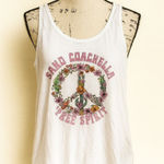Sand Coachella Graphic Tank Top Size U White Photo 0