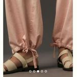 Anthropologie  Pilcro Satin Cargo Parachute Pants Pink Combo Size 31 NEW Photo 6
