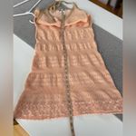 Earthbound  Trading Co Peach Pointelle Crochet Halter Summer Dress Size XL Photo 8