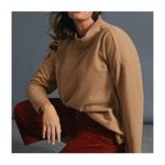 Anthropologie Theresa Light Brown Mock Neck Tunic Top M Photo 1