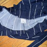 Navy Striped Women Shorts Blue Photo 3