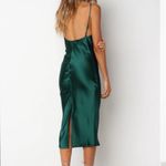 Petal and Pup Emerald Green Satin Dress US Size 6 Photo 4