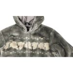 Woolrich VTG  Womens Plush Grey "Tumbleweed Leaves" Jacket Hooded Sz S Photo 3