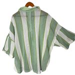 Out From Under  Beach Boardwalk Oversized Shirt Size M Mesh Beach BOHO‎ Green Photo 1