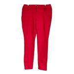 Style & Co Women’s Sz 8 Petite Jeans Red Curvy Skinny Leg Stretch Mid Rise Denim Photo 0