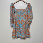 Alice + Olivia Rowan Tiered Square Neck Silk Blend Babydoll Dress XS NWT Party Photo 1