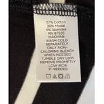 Susan Graver Striped Cotton Modal 3/4 Sleeve Oversized Cardigan Black White XS Photo 4