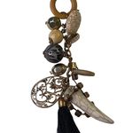 Vintage Boho Charm Necklace Beads Tassel Pendant Adjustable Length Retro u Fashi White Photo 2