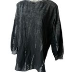 Fantastic Fawn Gray Mineral Wash Cotton Oversized Tunic length Crewneck Shirt Photo 4