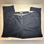 Loft Plus Size Modern Straight Jeans Dark Blue Classic Women’s Size 24 New Photo 5