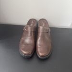 Clarks Women's  Delana Misty Dark Brown Leather Mule Clogs Size 11 Photo 4