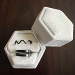 Ladies Stainless Steel Black High Polished 2 Piece Set Rings Size 7 NWT Photo 0