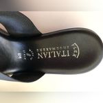 Italian Shoemakers  FLEX SIZE 8M Womens Slip On Wedge Sandals Embellished Black Photo 2