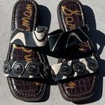 Sam Edelman  Hera Woven Buckle Slide Sandals, Black, Women’s Size 7 M Western Photo 0