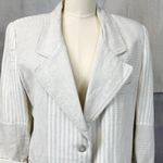 Brandon Thomas Womens Skirt Set Size 14 Linen Ramie Patchwork Coastal Career Tan Photo 3