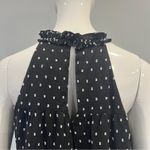 Mi Ami Alice Tiered Clip Dot Swing Mini Dress Black Size M Photo 7