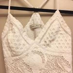 Abercrombie & Fitch White Lace Crop Top Photo 0