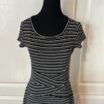 41 HAWTHORNE BLACK & WHITE STRIPE T SHIRT MINI DRESS Photo 2