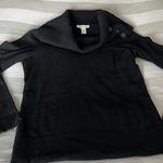 White House | Black Market Elegant Black Turtleneck Sweater Photo 3