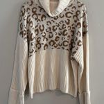 Nine West  Leopard Print Turtleneck Sweater Photo 2