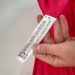 ZARA Women's Floral Jacquard Long Sleeve Tie Waist Long Wrap Dress Fuchsia Sz XS Photo 6