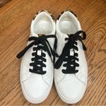 J.Crew | White Leather Animal Print Sneakers Photo 5