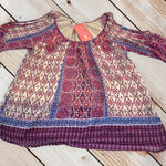 Evereve NWT Geometric Cold Shoulder  Blouse Photo 0