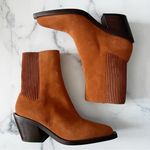Coach Prestyn Ankle Booties Burnished Amber, Leather Suede Size 9 NEW w/o Box Photo 1