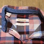 Barbour  Women's Darwin Plaid Cotton Button Down Long‎ Sleeve Shirt sz 4 Photo 3