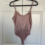 Mauve Pink Satin and Lace Lulu’s Bodysuit Size XS Photo 4