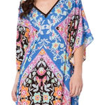 Nanette Lepore Medina Caftan Swim Dress Tunic Swim Beach Silky Cover Up Size M Photo 0