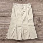 Old Navy Y2K  Skirt Khaki Long Flare Maxi 12 Photo 0