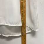 JACK White Sleeveless Tank Top Women Medium Embellished V Neck Zipper Back Photo 5